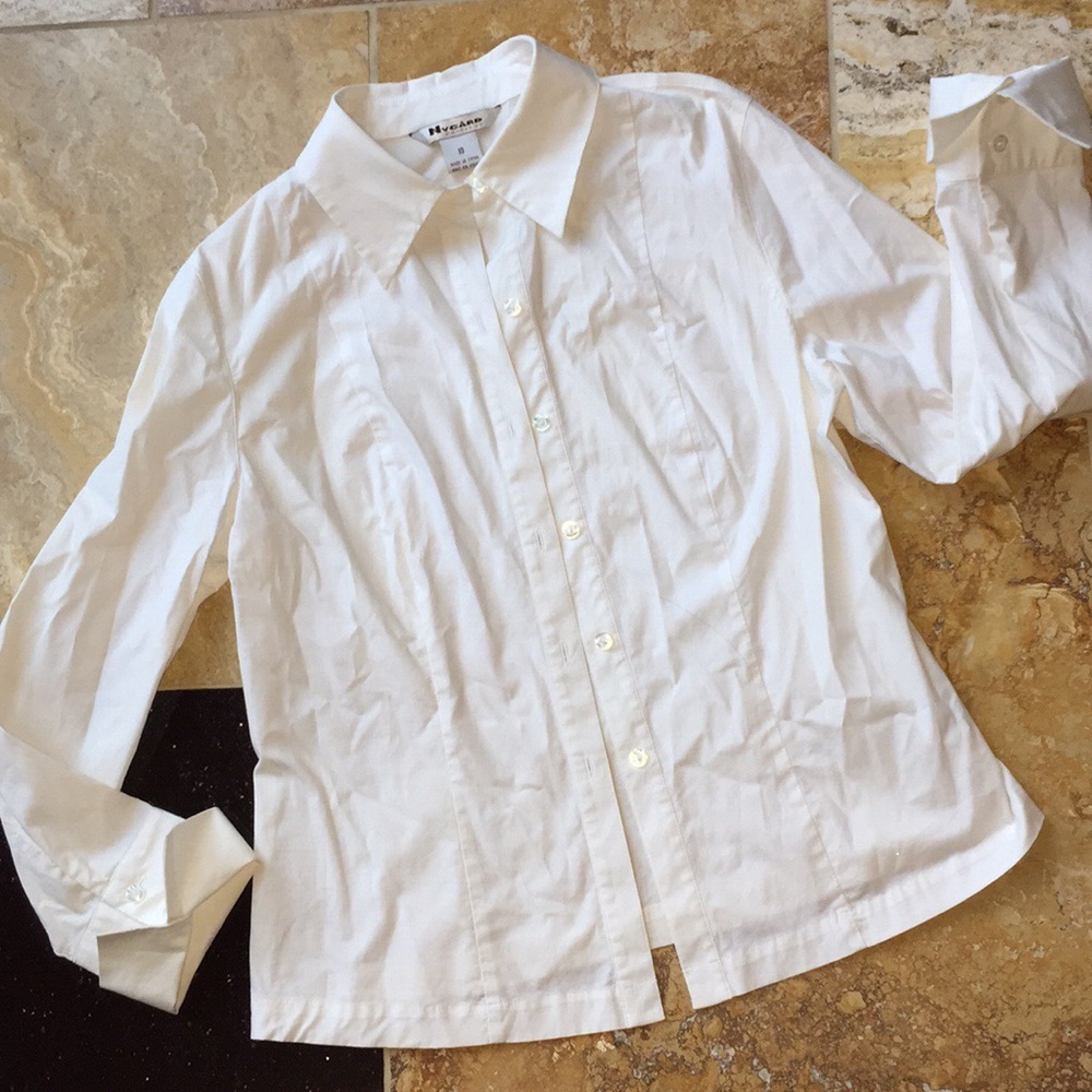 Nygard collection Stretch fitted white dress shirt
